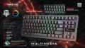 Xtrike Me GK-979 Mechanical Gaming Keyboard Rainbow Backlit 87 Keys. 