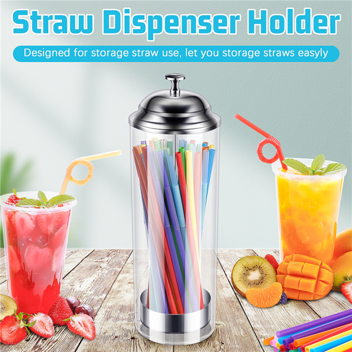 Kqueebee%20Straw%20Dispenser%20Holder%20-%20Drinking%20Straw%20Holder%20Plastic%20Straw%20Holder%20for%20Kitchen%20Milk%20Coffee%20Shop,Straw%20Dispenser%20-%20Image%204