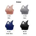 2025 New Good Quality Women Sports Bra Adjustable Buckle Back High Support Shock Proof Breathable Gym Running Yoga Top. 