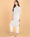 Women Chikan Embroidery Cotton Rayon A-line White Kurta Traditional Ethnic wear for all Occasion Casual Festive Party wear Kurti Only. 