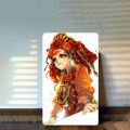 Living Goddess Kumari Wooden Framed Canvas Design. 