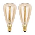 fasdaga 2X Vintage Bulbs E14 220V ST48 Incandescent Bulbs 25W 40W 60W Filament Retro Light for Pendant Lamp. 