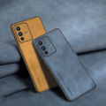 Vantime for vivo V23 5G PU Leather Case Lens Cover Matte Slim Back Shockproof Casing. 