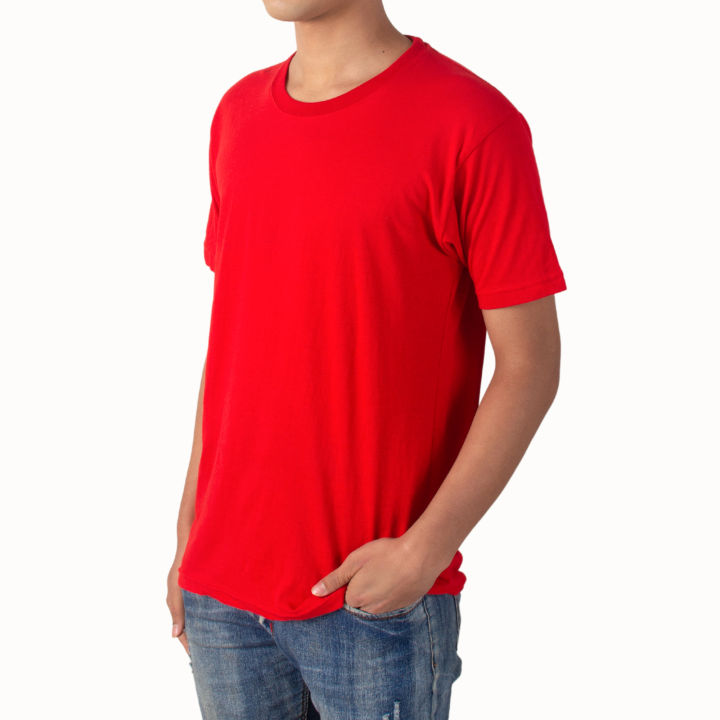 Red%20Plain%20Cotton%20Casual%20T-Shirt%20For%20Men%20-%20Image%202