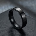 Stainless Steel Black Rings For Men And Women | Black Solid Stainless Steel Casual Fashion Unisex Ring | Casual Unisex Ring. 