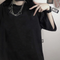 Lanyun Y2K Goth Tee WOmen T-shirt Punk Print Dark Grunge Loose Streetwear Bargain price Gothic Y2K Tops Oversized T-shirt Emo Girl Clothes. 
