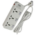 KOHINOOR Surge Protector 3 Port 2500W (10A) 3 Pin Universal Authentic Extension Multiplug for Personal & Official Uses 'KN-213'. 