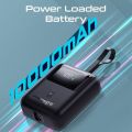 Promate POWERPOD-10, Power Bank with Built-In USB-C Cable, 10000mAh Compact Fast Charging Power Bank, 35W USB-C Power Delivery and 18W USB-A Qualcomm QC 3.0 Port. 