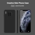 Lenuo Luxury Square Liquid Silicone Phone Case For Huawei Mate 30 Thin Soft Back Cover Candy Casing. 