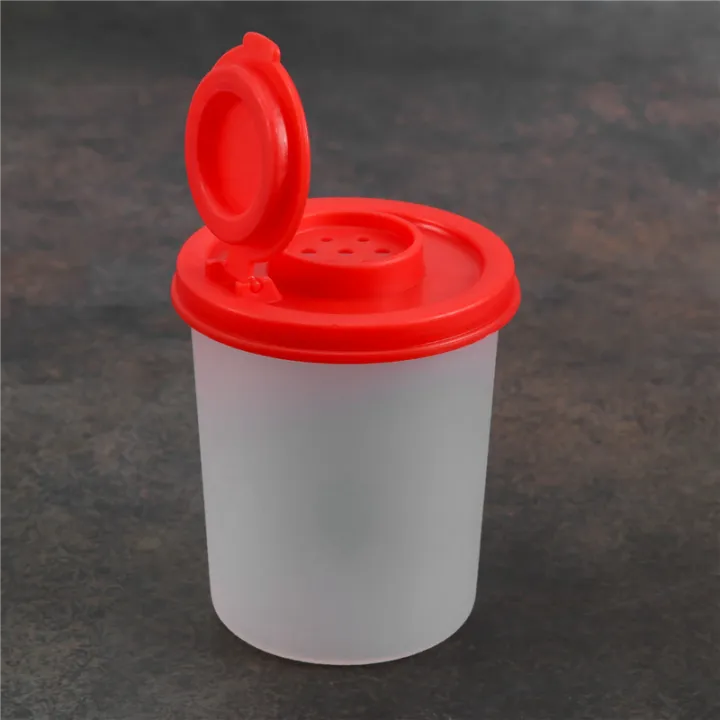 16PCS%20Salt%20and%20Pepper%20Shakers%20Moisture%20Proof%20Salt%20Shaker%20with%20Red%20Covers%20Lids%20Plastic%20Airtight%20Spice%20Jar%20Dispenser%20-%20Image%204