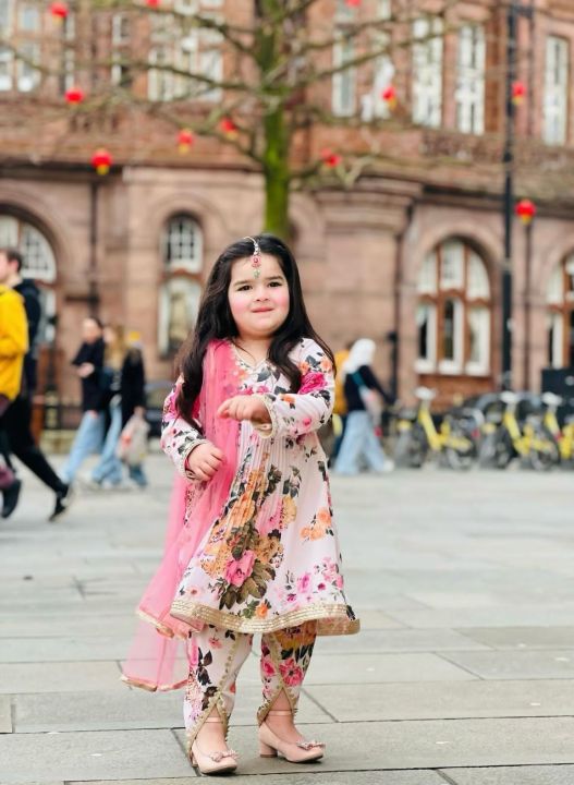 Kids' Designer Fox Georgette Dhoti Salwar Suit with Digital Print