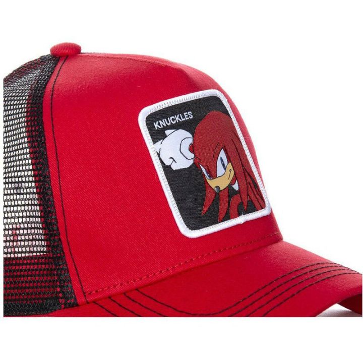 Spot%20High%20Quality%20Sonic%20Anime%20Snap%20Button%20Cotton%20Baseball%20Cap%20Men's%20Women's%20Hip%20Hop%20Mesh%20Truck%20Cap%20-%20Image%204