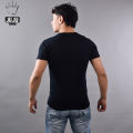 JUJU Wears Black Colour Naag Pass Printed Cotton Tshirt For Unisex. 
