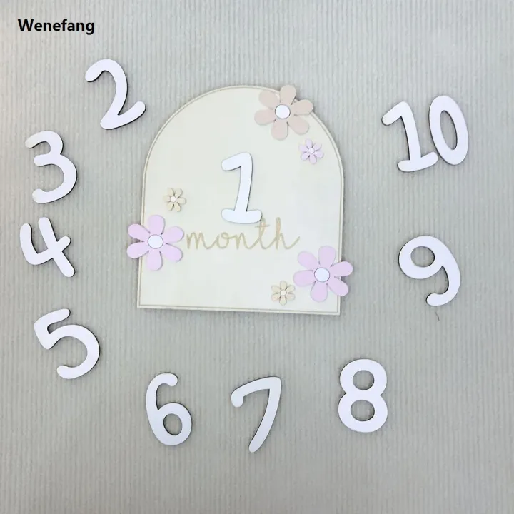Wenefang%20Girls%20Boys%20Newborn%20Photography%20Props%20Baby%20Milestone%20Photo%20Props%20Profesional%20Wooden%20Baby%20Monthly%20Milestone%20Cards%203D%20Flowers%20Double%20Sides%20-%20Image%203