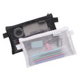 RHS Online Pencil Case Pencil Bag Nylon Transparent Gauze Mesh Pen Pouch Cosmetic Bag Storage Bags. 