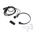 Throat Microphone Vibration Headset Earpiece for Two Way Radio Uv-5R Uv-82 Uv-B6 -888S Walkie Talkie Earphone. 