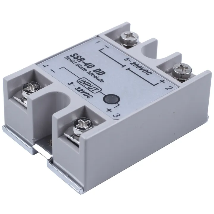 fasdaga%205X%20Single%20Phase%20Solid%20State%20Relay%20DC-DC%20SSR-40DD%2040A%20DC3-32V%20DC5-60V%20White+Silver%20-%20Image%207