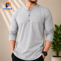 Men's Summer Cotton Shirt | Casual 3-Button Placket Shirt for Men | Premium Soft Breathable Cotton | Full Sleeve Multiple Colors. 