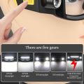 Compact 5 Modes LED Glasses Headlights Windproof Waterproof Multifunctional Headlamp COB Lightweight Eyeglass Lamp Mechanic Work. 