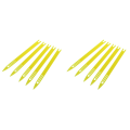 NAMUNY 10 Pcs 2 Yellow Plastic Fishing Net Repair Netting Needle Shuttles. 