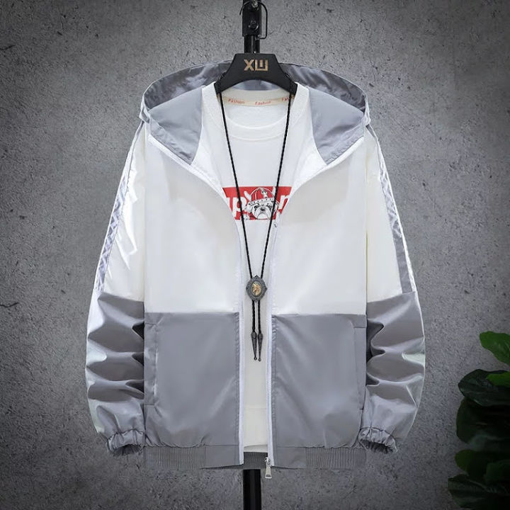 Summer Double Layered Fancy Windcheater Jacket For Men