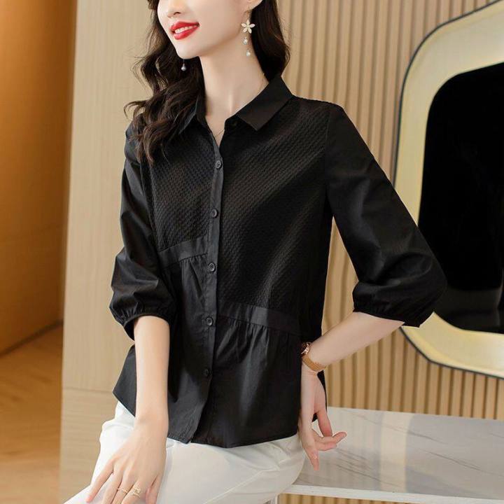 White%20Shirt%20Women%20Fashion%20Office%20Top%20New%20Laple%20Korean%20Style%20Chic%20Top%20-%20Image%205