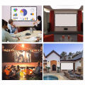 Portable Translucent Projector Screen Simple Curtain 16:9 Movies Game Anti-Light 60-150inch Projection Screen for Home Outdoor. 