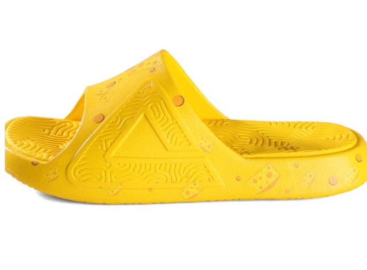 Peak Taiichi for Men Lightweight Non-Slip Slippers (Slides) Yellow EW11938L