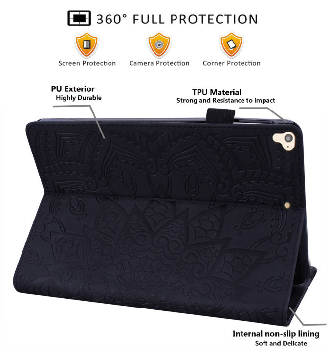 Samsung%20Galaxy%20Tab%20A%208.0%20&%20S%20Pen%20(2019)%20P200%20P205%20Leather%20Case,%203D%20Relief%20Calf%20Style%20Folio%20Stand%20Magnetic%20Smart%20Cover%20with%20Card%20Slot%20Pencil%20Holder%20-%20Image%208