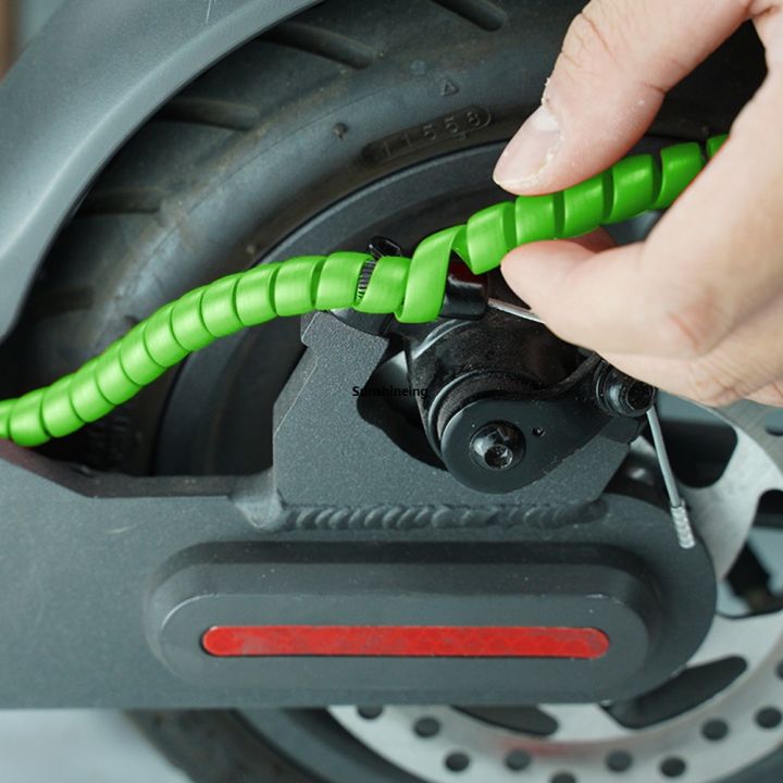 Winding Protector Cover Wire Cable Electric Winding Spiral 1.3m Flexible Scooter ...