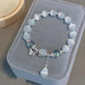 1 Pcs Fashion Opal Beads Bracelets Crystal Butterfly Star Elastic Charm Bracelet for Women Jewelry Accessories. 