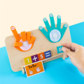 Finger Numbers Intelligence Math Toy Develop Finger Counting Math Toy for Preschool Children Travel Game. 