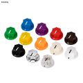 Sutuiying DAIERBUMP 10PCS Black MXR Style Skirted AMP Knob 6.35MM Guitar Original Potentiometer Knobs Brass Insert For Guitar Effect Pedal Knobs. 