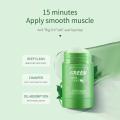 Face Clean Mask Green Tea Cleansing Stick Mask Shrink pores Deep Blackhead Remover facial Cleansing Moisturizing Mask 40g. 
