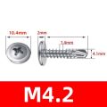 Fifty percent discount M4.2 #8 M4.8 #10Truss Head Sheet Metal Screws Assortment 410 Stainless Steel Self Tapping Drilling Screws for Metal Plastic Wood. 