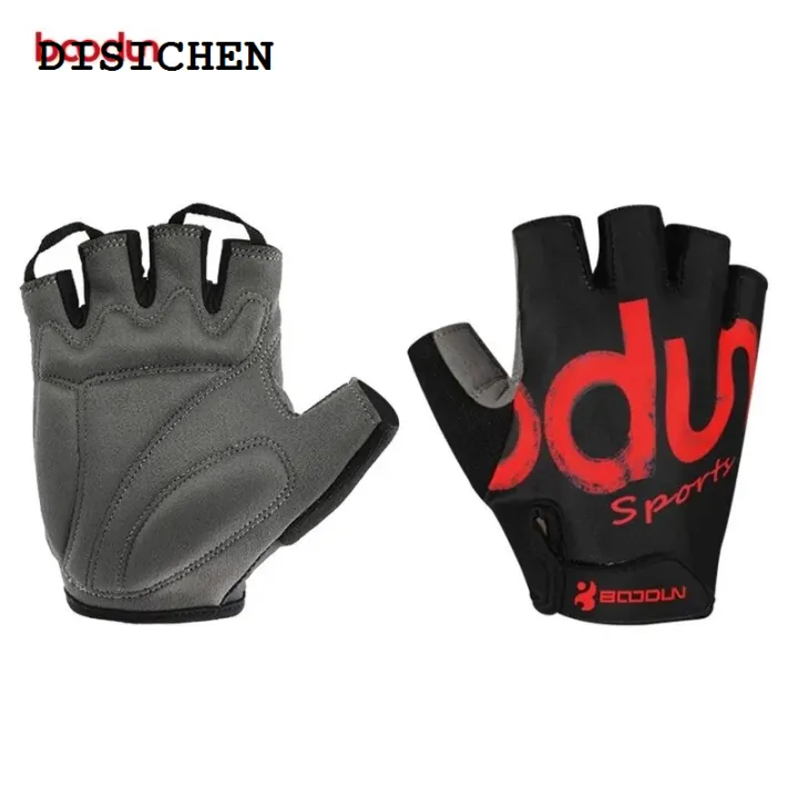 DISICHEN%202025%20BOODUN%20Summer%20Gym%20Fitness%20Gloves%20Men%20Women%20Weight%20Lifting%20Sport%20Workout%20Training%20Gloves%20Elastic%20Lycra%20Half%20Finger%20Cycling%20Gloves%20-%20Image%203