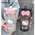 Wenefang 600/900ML Sanrio Hello Kitty Large Capacity Plastic Water Cup Cartoon Fifty percent discount Portable Beverage Bottle Outdoor Fitness Straw Cup Gift. 
