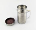 Stainless Steel Flask  Mug With Tea Strainer- 350 Ml - Best For Green Tea Preparation And For Keeping Hot Tea/Coffee / Milk For More Time. 