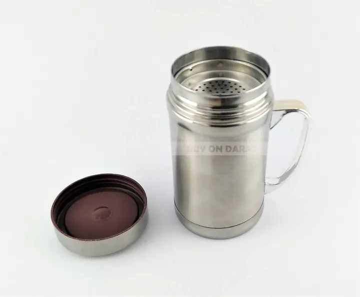 Stainless%20Steel%20Flask%20%20Mug%20With%20Tea%20Strainer-%20350%20Ml%20-%20Best%20For%20Green%20Tea%20Preparation%20And%20For%20Keeping%20Hot%20Tea/Coffee%20/%20Milk%C2%A0For%20More%20Time%20-%20Image%203