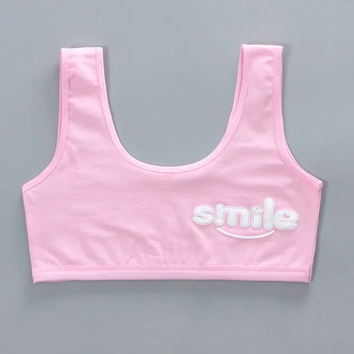 Teen%20bra%20girl%20vest%20Cotton%20Spandex%20Big%20Girl's%20Sport%207-14%20Years%20Adolescente%20Kids%20Underwear%20Letter%20Racerback%20Training%201%20piece%20-%20Image%204