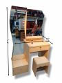 Double Mirror Dressing Table With Storage Space. 