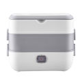 Electric Lunch Box - Pair Of Thermal Rice Cages With Plug Reheating High-grade Stainless Steel Inner Food. 