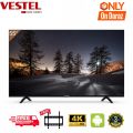 VESTEL 55"  Smart 4K LED TV | 3 Year Warranty| Free Wall mount | IPS Panel | Dolby Sound | Android 12.0 | 55 Inch Smart 4K Television. 