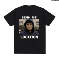 WeihonghunfeiLuxury Khabib Send Me Location Graphic T Shirt Fashion Harajuku Short Sleeve T Shirts Hip Hop Vintage Cotton Oversized Tee Shirt Unisex. 