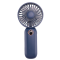 FORIDE Portable Handheld Fan USB Mini Fan Rechargeable Digital Display Lazy Air Cooler Fan for Outdoor Home Office-Blue. 