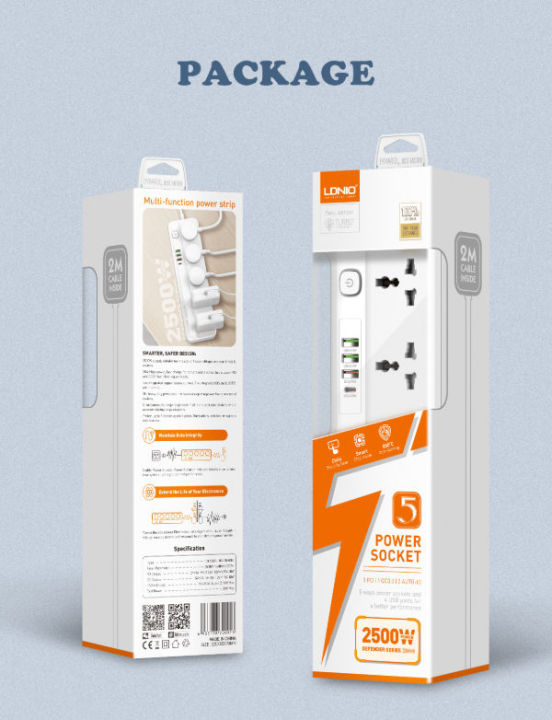 LDNIO%20SC5415%20Multi%20Function%20Power%20Strip%205%20Power%20Sockets%20Fast%20Charging%20PD+QC%203.0%20USB%20Port%202Meter%20Cord%20Power%20Extension%20Multi%20Plug%20Wire%20Code%20-%20Image%204