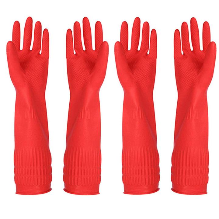 Long Sleeve Latex Kitchen Wash Dish-washing Gloves