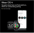 OnePlus Watch 2 with Wear OS 4 | Snapdragon W5 Chipset | Upto 100 hrs Battery Life |1.43’’ AMOLED Display Stainless Steel | Sapphire Crystal Build | Dual Frequency GPS | Bluetooth Calling. 