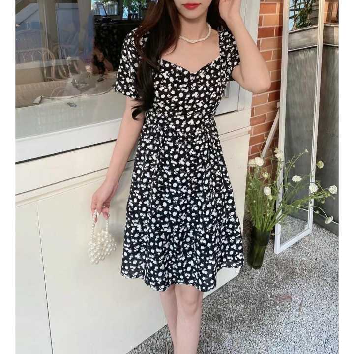 Women%20Dress%20Summer%20New%20Floral%20Print%20V_Neck%20Black%20Dresses%20Dropshipping%20-%20Image%202