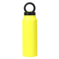 White Insulated Water Bottle with Magnetic Phone Holder, Made of Stainless Steel. 